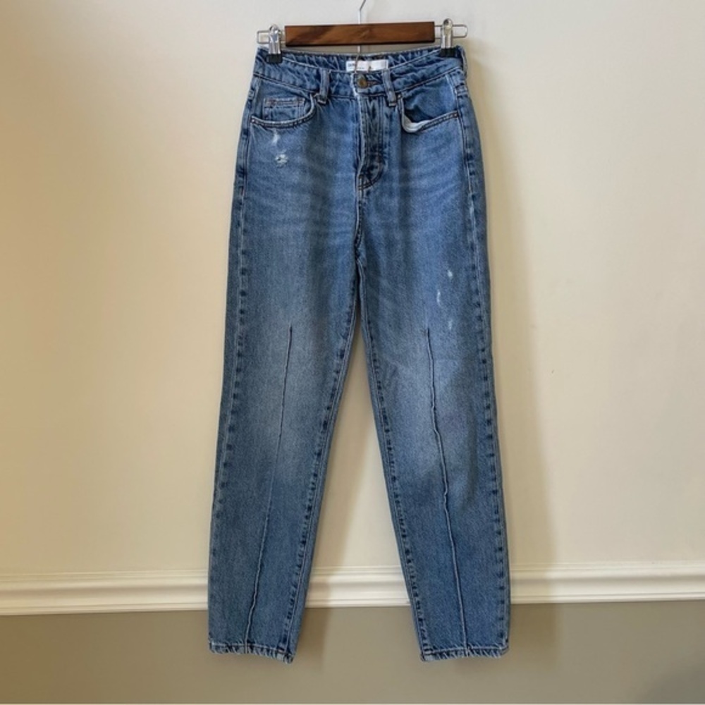 Zara Denim High Rise Mom Jeans